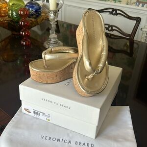 Veronica Beard Geno Cork light gold